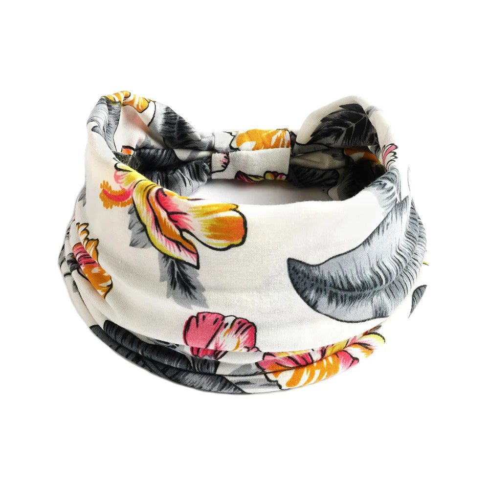 Bohemian Wide Cotton Stretch Headbands - Bakyat Store