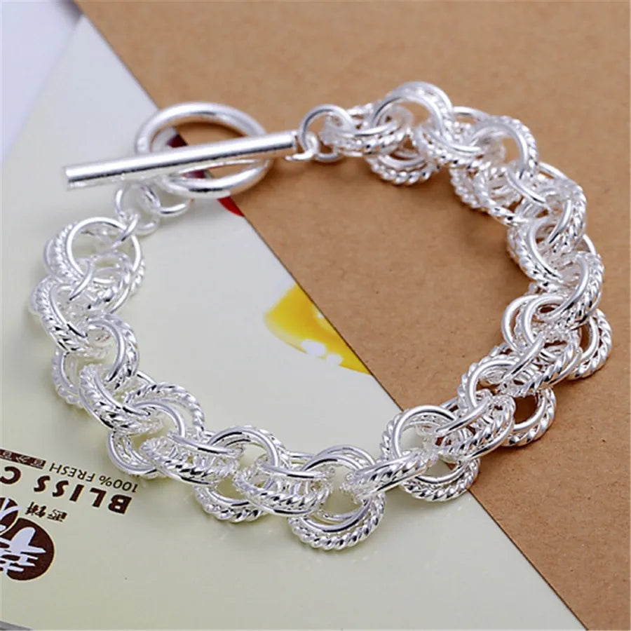 Silver Exquisite Solid Chain Bracelet - Bakyat Store