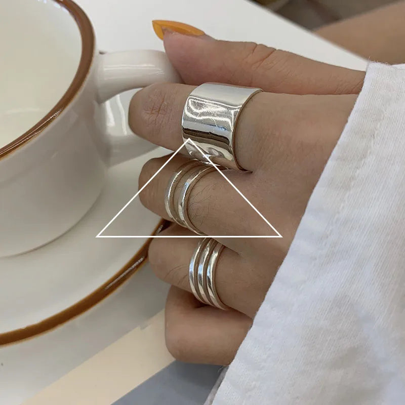 A Retro style handmade silver rings collection - Bakyat Store