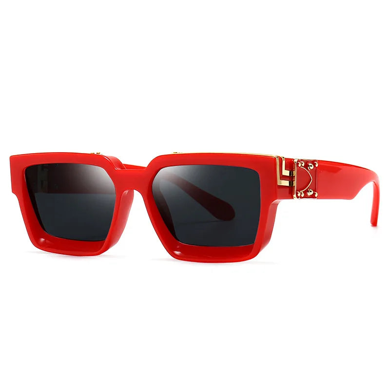 Square Thick Frame Luxury Oversized Sunglasses - Bakyat Store