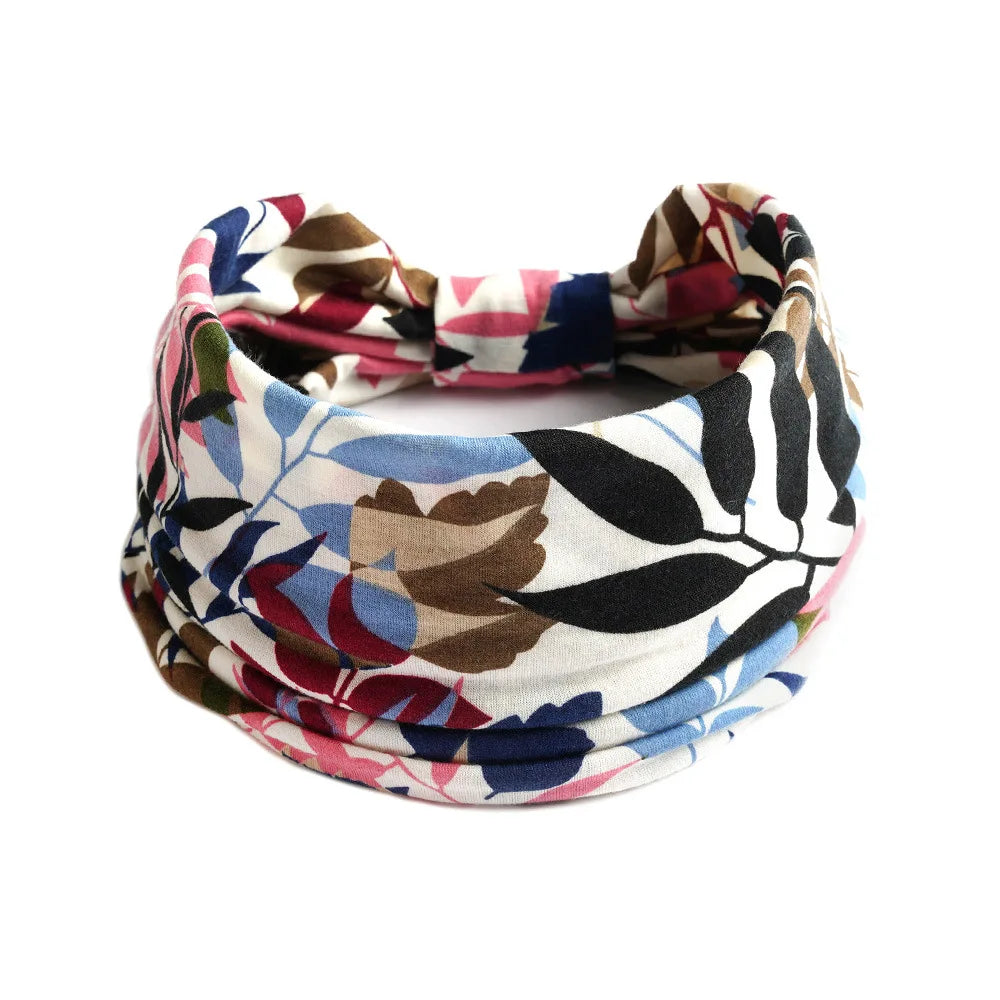 Bohemian Wide Cotton Stretch Headbands - Bakyat Store