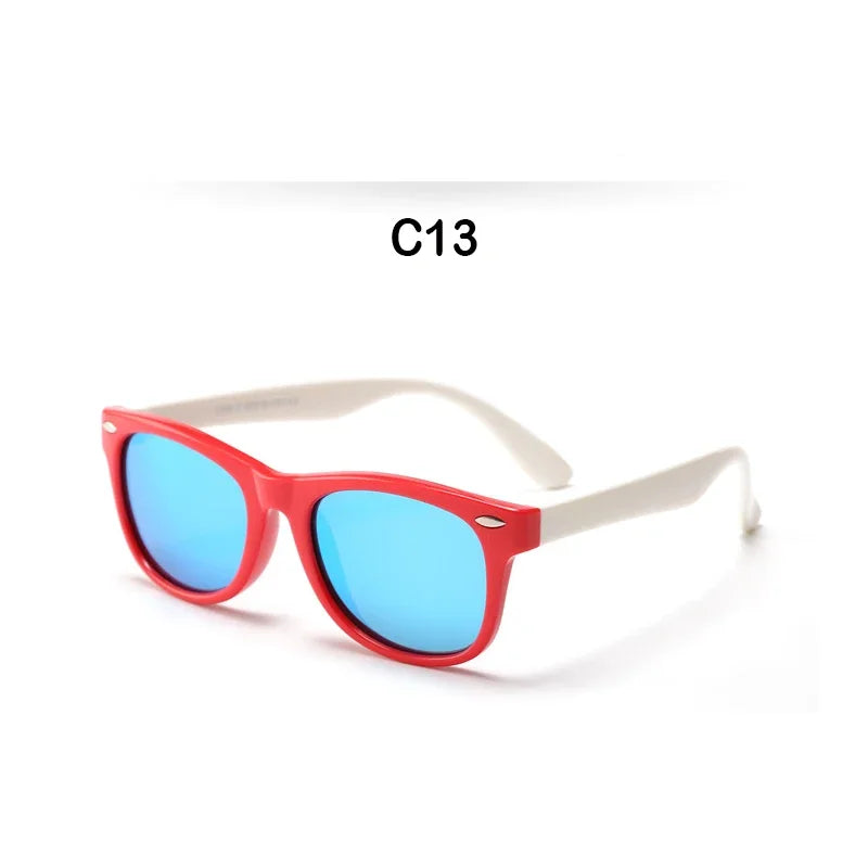 Kids Polarized Sunglasses, Silicone Safety Glasses - Bakyat Store