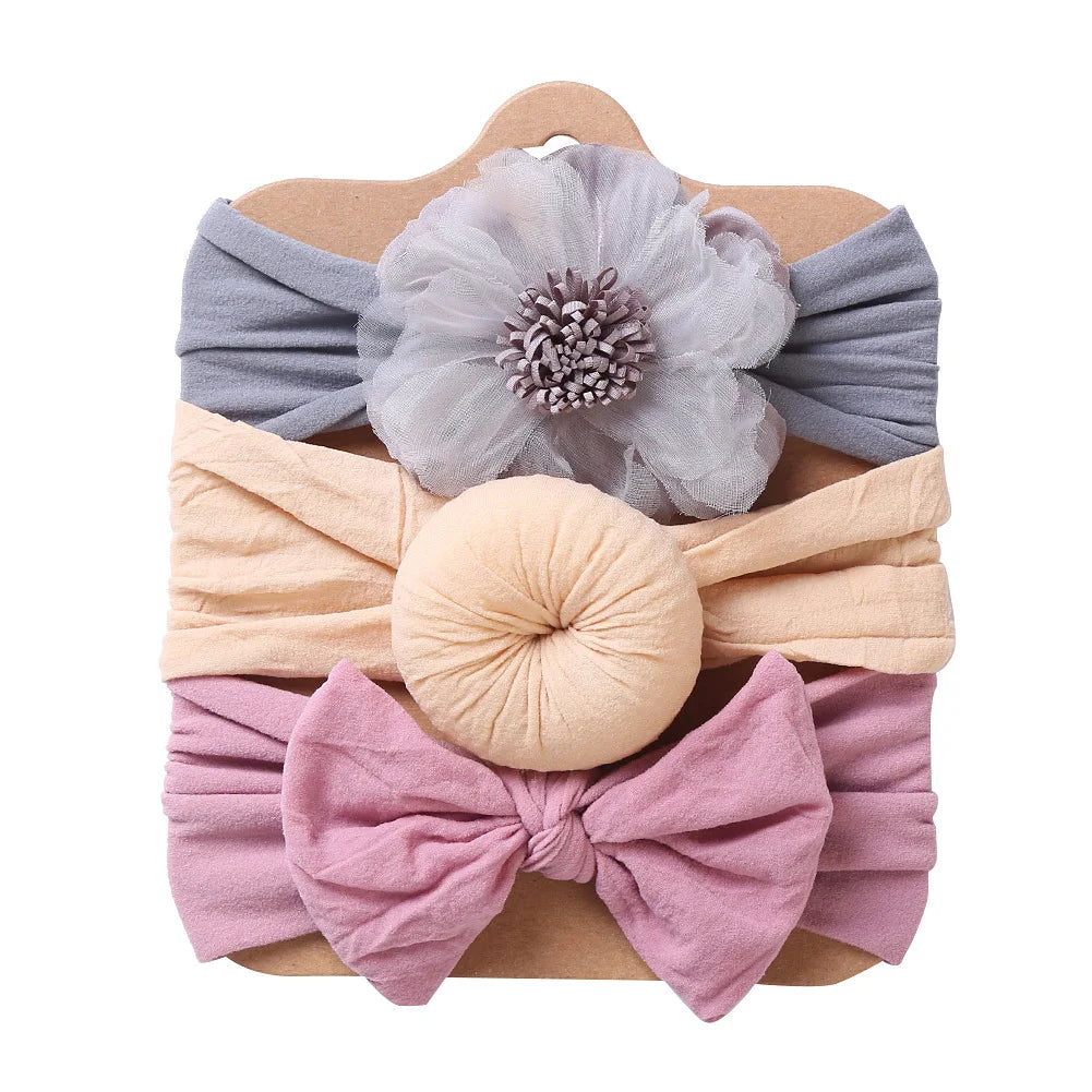 3PCS Baby Girl Headband Elastic Newborn Head Band - Bakyat Store