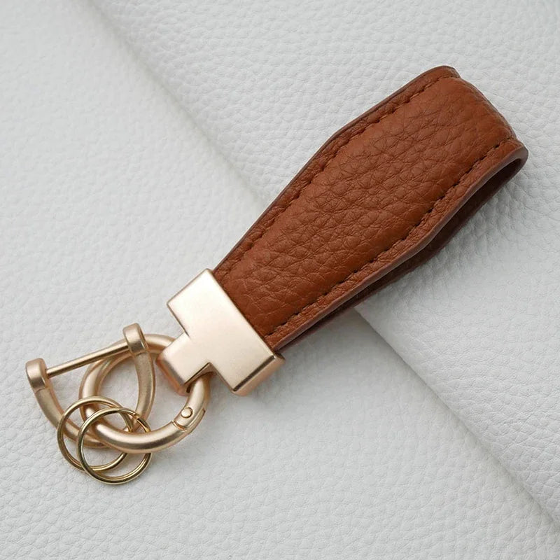 Luxury Leather Car Key Ring Holder - Bakyat Store