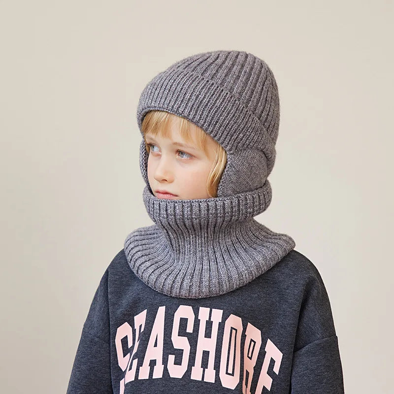 Winter Kids Hat Scarf 2Pcs - Bakyat Store