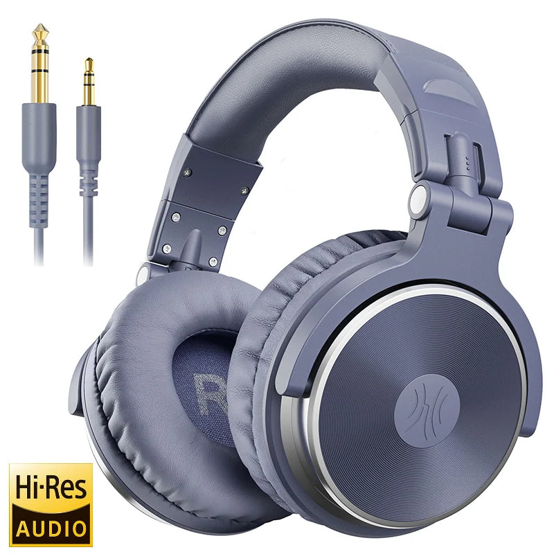 Oneodio Wired Professional Studio Pro DJ Headphones With Microphone Over Ear HiFi Monitor Music Headset Earphone For Phone PC - Bakyat Store