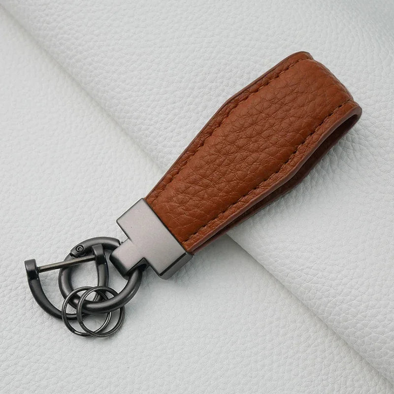 Luxury Leather Car Key Ring Holder - Bakyat Store