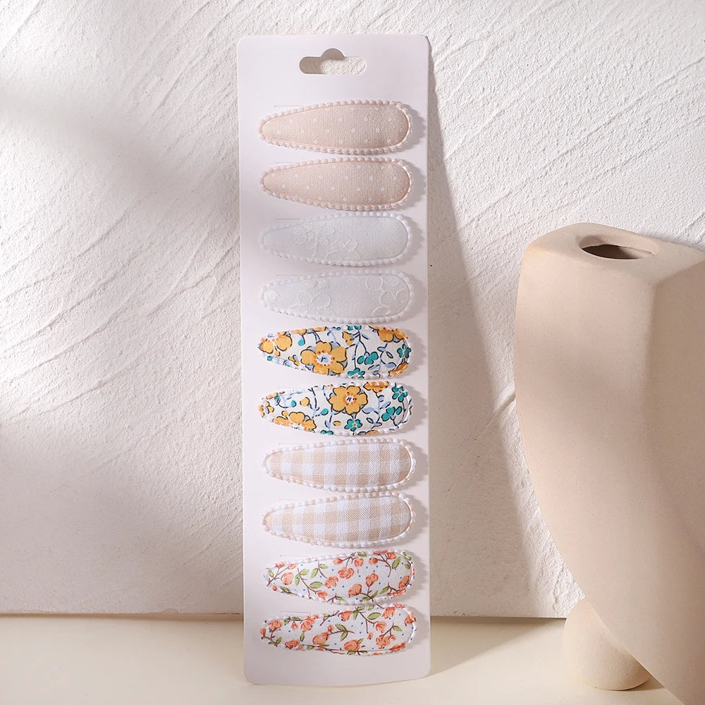 Fresh Print Cotton Alloy Hair Clips - Bakyat Store