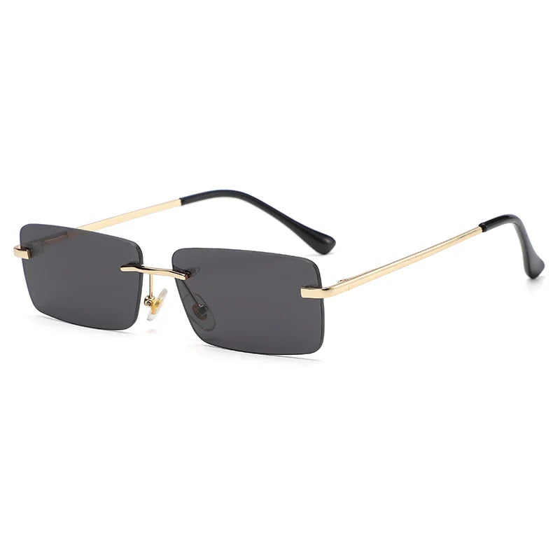 Small Square Rimless Sunglasses - Bakyat Store