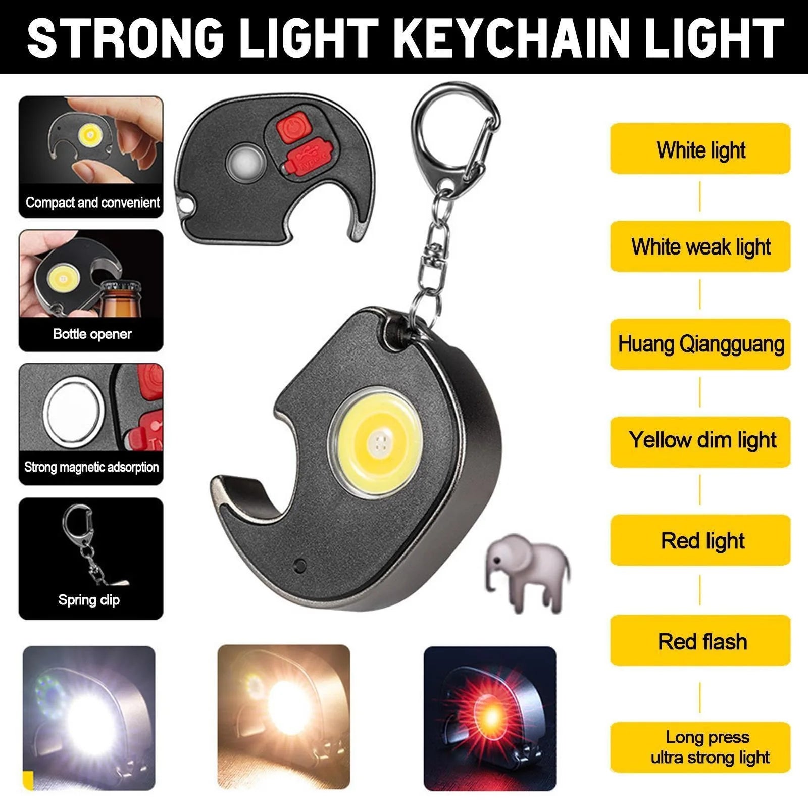 Mini LED COB Easy to Carry 800MA Lamps Flashlight - Bakyat Store