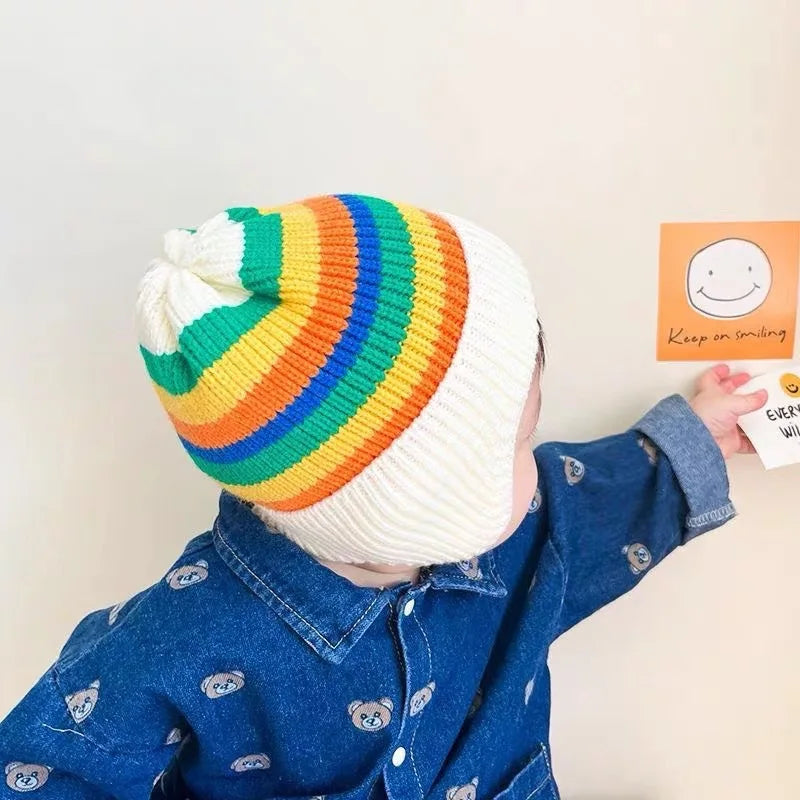 Rainbow Baby Winter Hat - Bakyat Store