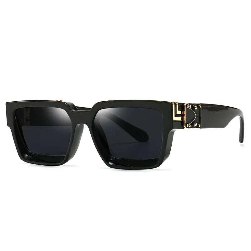 Square Thick Frame Luxury Oversized Sunglasses - Bakyat Store