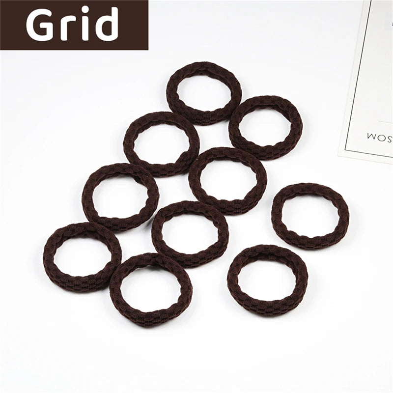 10PCS Women Girls Simple Basic Elastic Hair Bands - Bakyat Store