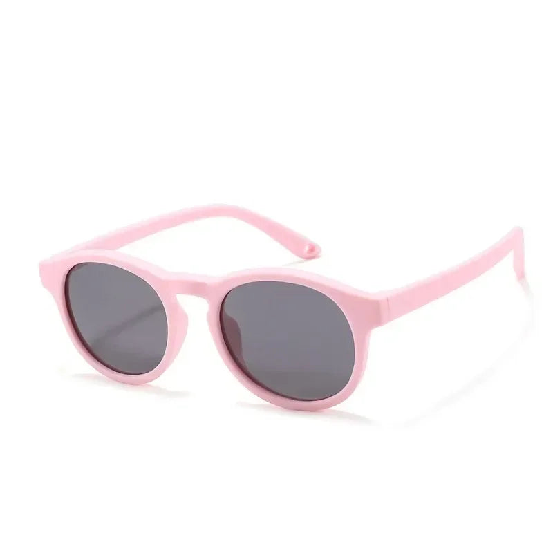 Fashion Baby's First Sunglasses with Strap Round Flexible UV400 Polarized Infant Sunglasses - Bakyat Store