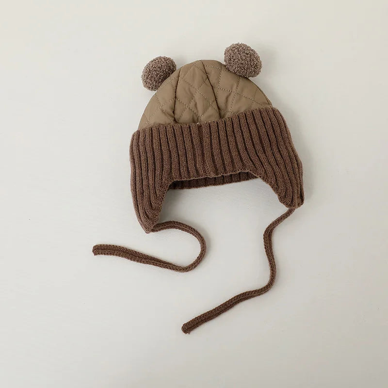 Winter Baby Hat Infant Bonnet Cotton Lining - Bakyat Store