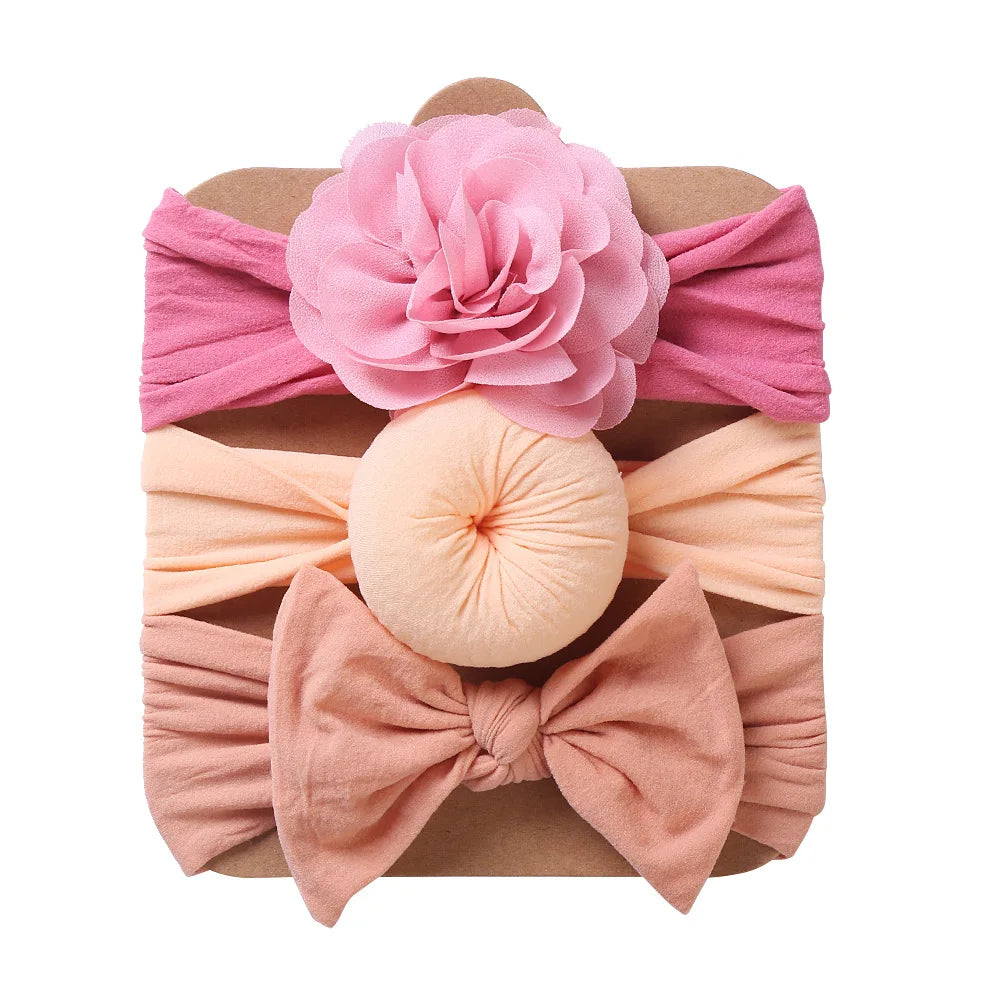 3PCS Baby Girl Headband Elastic Newborn Head Band - Bakyat Store