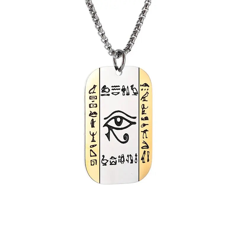 Eye of Horus Necklace Evil Eye Pendant Ancient Egypt - Bakyat Store